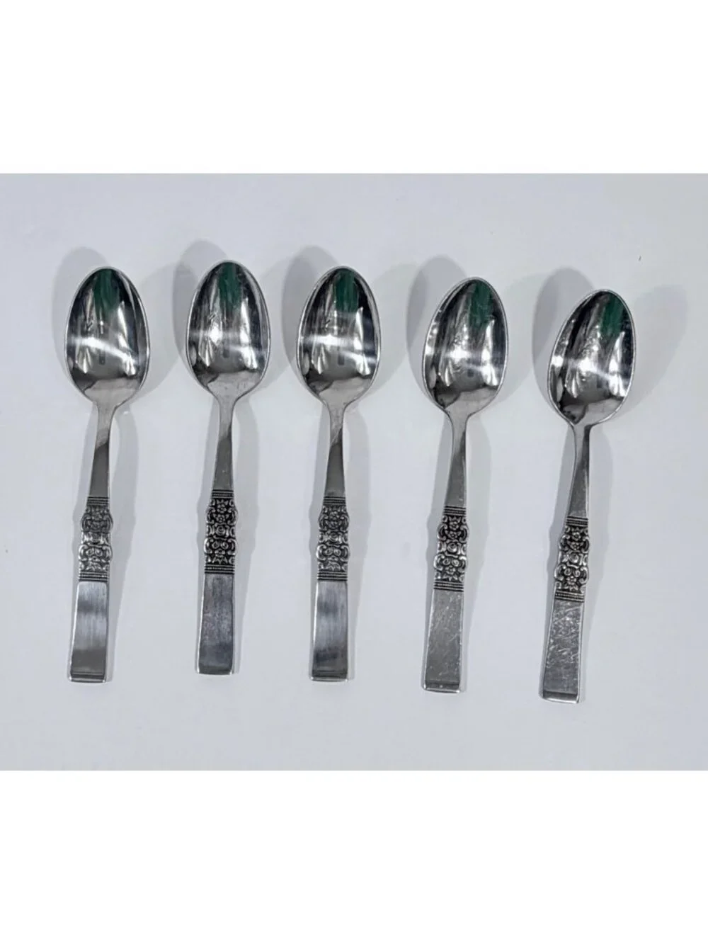 Vintage Northland Oneida Stainless Steel Teaspoon Set Flatware Silverware Decora